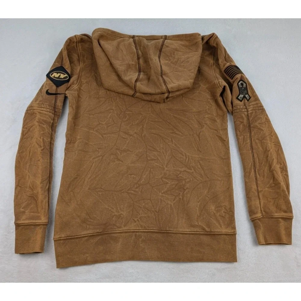 New‎ York Jets Salute to Service Nike Hoodie Youth Large Brown NFL NWT